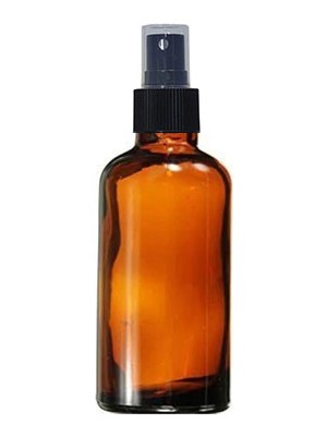 Paradise Amber 50 ml Kapaklı Siyah Sprey Fısfıs Kolonya Dezenfektan Cam Şişe 8 Adet
