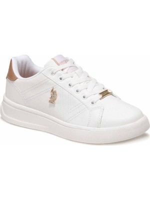 U.S. Polo Assn. Exxy Beyaz Kadın Sneaker Günlük Spor Ayakkabı V9