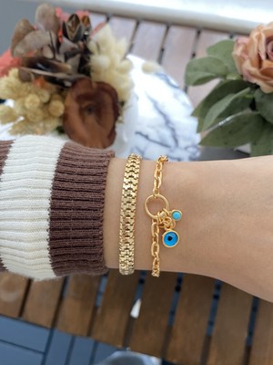 Jackferrero Kadın Altın Kaplama Bileklik 2 Li Set