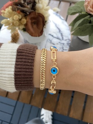 Jackferrero Kadın Altın Kaplama Bileklik 2 Li Set