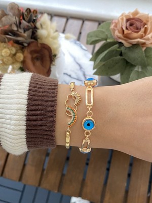 Jackferrero Kadın Altın Kaplama Bileklik 2 Li Set