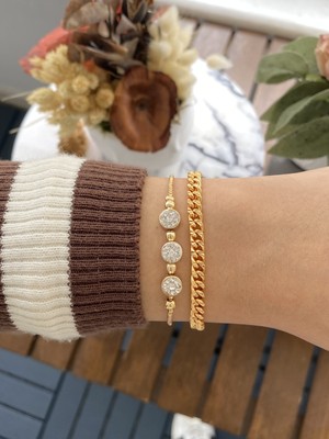 Jackferrero Kadın Altın Kaplama Bileklik 2 Li Set