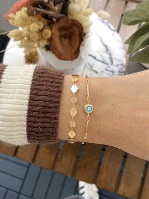 Jackferrero Kadın Altın Kaplama Bileklik 2 Li Set