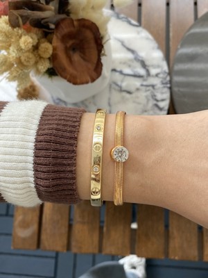 Jackferrero Kadın Altın Kaplama Bileklik 2 Li Set