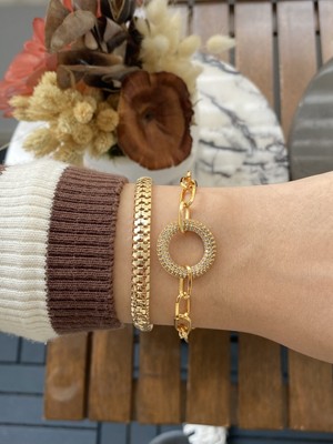 Jackferrero Kadın Altın Kaplama Bileklik 2 Li Set