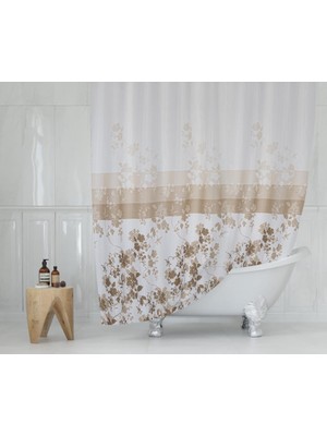 Prado Autumn Banyo Duş Perdesi 180X200 + Perde Halkası