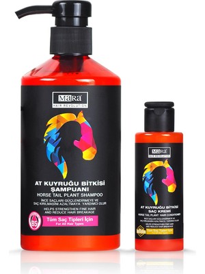 Mara At Kuyruğu Bitkisi Şampuanı 500ml + Saç Kremi 70ml Uzatmaya   500ml