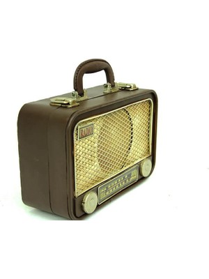 Himarry Dekoratif Metal Radyo Bavul Vintage Dekoratif Hediyelik
