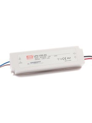 Mean Well  LPV-100-24  	24VDC 4.2AMP IP67   Güç Kaynağı