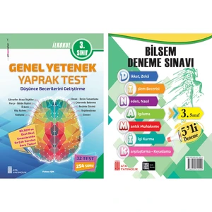 Ata Yayıncılık  3. Sınıf Bilsem Sınavlarına Hazırlık Test + 5 Li Deneme Sınavı