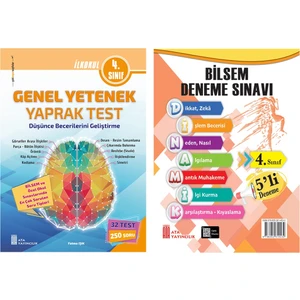 Ata Yayıncılık  4. Sınıf Bilsem Sınavlarına Hazırlık Test + 5 Li Deneme Sınavı