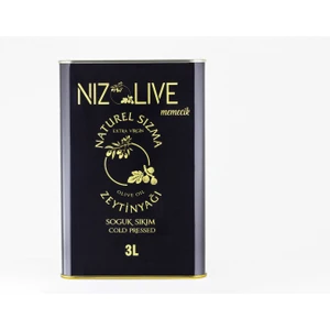 Niz Olive Memecik Naturel Sızma Soğuk Sıkım Zeytin Yağı 3 Lt