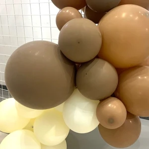 Krem Karamel Mocha Balon 10 Adet