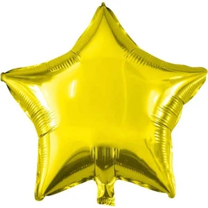 Patladı Gitti Gold Yıldız Folyo Balon - Bebek Çocuk Parti Kutlama