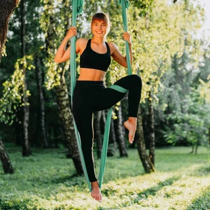 Yoga Fly Hamağı, Antigravity Yoga Denge Spor Aleti (Yeşil)