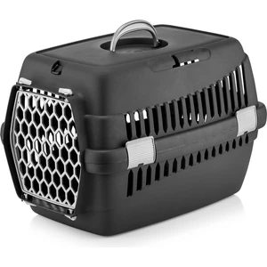 Kedi Köpek Taşıma Çantası Küçük Boy Siyah/Gri