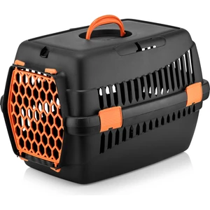 Kedi Köpek Taşıma Çantası Küçük Boy Siyah /Orange