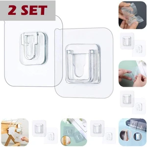Geçmeli Klips Eşya Sabitleme Askısı 2 Set