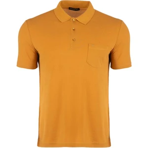 Tony Montana Regular Fit Polo Yaka Klasik Cepli %100 Pamuk Kısa Kollu Basic Penye T-Shirt-PE3605TY22