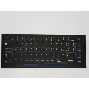 Italyanca Klavye Sticker, Italyanca Klavye Etiketi, Notebook ve Pc Uyumlu