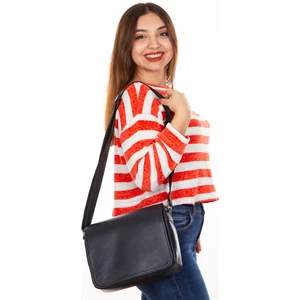 Kindfox  Deri Kapaklı Çok Bölmeli Kadın El Çantası | Omuz Çantası