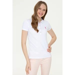 U.S. Polo Assn. Kadın Beyaz Basic T-Shirt 50246287-VR013