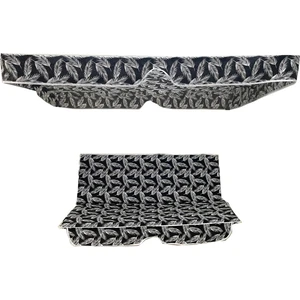 Vip Home Concept Salıncak Minder Kılıf Takımı(Süngerli)2 Kişilik Vip Minder-Siyah Tüy