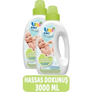 Uni Baby Çamaşır Deterjanı Sensitive 1500ML Hassas Dokunuş -Yeşil -2 Li Set