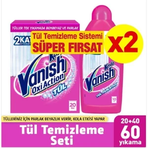 Vanish Gold Tül Temizleyici 2'li Paket Toz 450 gr + Parlatıcı 450 ml