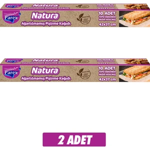 Natura Yeni Ağartılmamış 42x37 cm Hazır Pişirme Kağıdı x 2 Paket