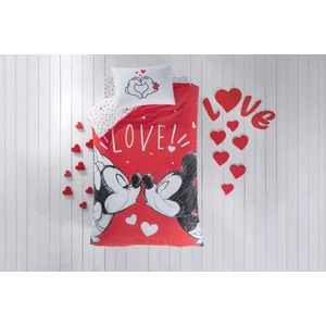 Disney Minnie Mickey Lovely Tek Kişilik Nevresim Takımı