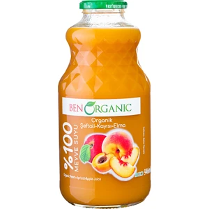 Ben Organic Şeftali-Kayısı-Elma Suyu 946 ml