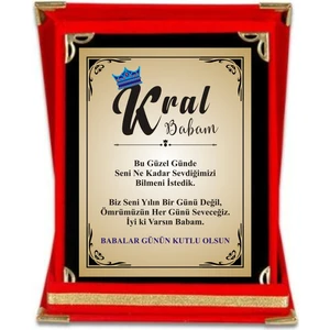 Babalar Günü Hediye Plaket 12*16 cm Babalar Günü Hediyesi Kargo Bedava