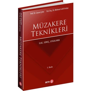 Müzakere Teknikleri - Canan Çetin - Mehmet Lütfi Arslan