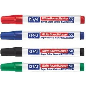 Beyaz Tahta Kalemi- Kraf 770 Doldurulabilir 4 Adet 4 Renk