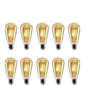 Dekoratif Armut Rustik Ampul 10'lu Paket ST64