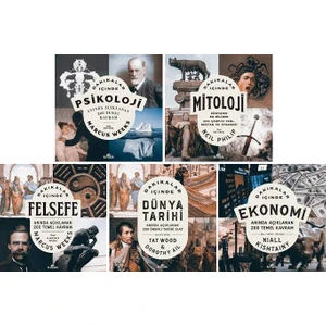 Dakikalar Içinde Psikoloji - Mitoloji - Felsefe - Dünya Tarihi - Ekonomi 5 Kitap Set