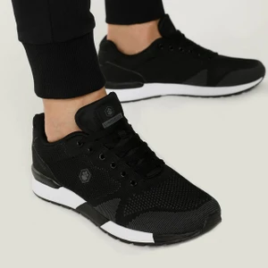 Vendor Siyah Renk Memory Foam Taban Yazlık Erkek Sneaker Spor Ayakkabı
