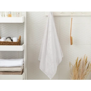 English Home Leafy Bambu Banyo Havlusu 70 x 140 cm Beyaz