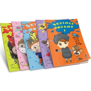 Olimpos Yayınları Sevimli Boyama (5 Kitap Takım)