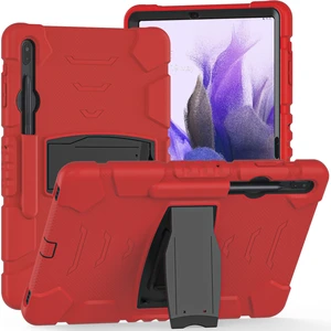 Zszh Galaxy Tab S7 + / S7 Fe 12.4 "3 Katlı Silikon Kılıf (Yurt Dışından)
