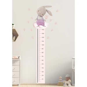 Kt Grup Pembe Tulumlu Tavşan Boy Ölçer Duvar Sticker