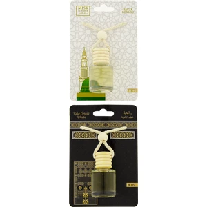 Medine Ravza Kokusu ve Kabe Örtüsü Kokusu 8 ml Araba Kokusu Cam Şişe