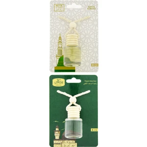 Medine Ravza Kokusu ve Mescidi Aksa Kokusu 8 ml Araba Kokusu Cam Şişe