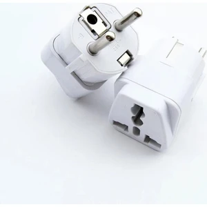 Ata Elektronik Ingiliz Amerikan Tipi Priz Dönüştürücü Türkiye Kullanımı Için Beyaz Jak Jack
