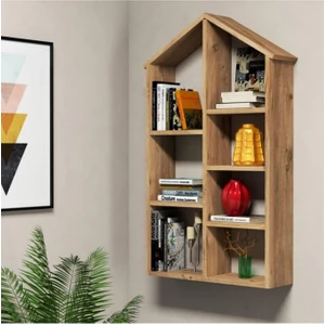 Woody Life Woodylife Dekoratif Ev Temalı Kitaplık Ofis Çocuk Odası Kitap Duvar Rafı