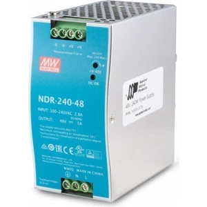 Mean Well  NDR-240-48  	48VDC 5.0  Dın Rail   Güç Kaynağı