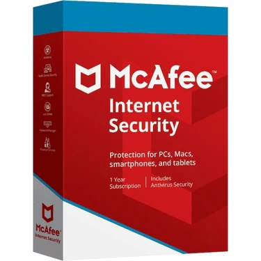 Mcafee Internet Security | 1 Yıl & 1-3