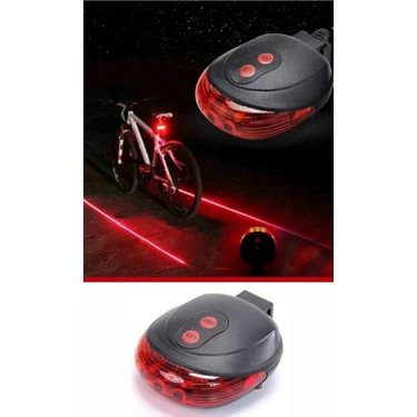 Greathings Bisiklet Arka Stop Lambası Lazer Şeritli LED