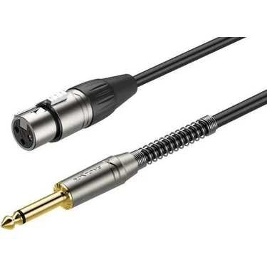 Roxtone Xlr Dişi-6.3mm Gitar Erkek Jaklı Kablo 3mt